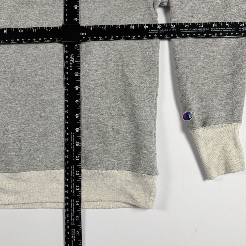 Champion Authentic Athleticwear Script Logo Crewneck Sweatshirt Gray M - Picture 6 of 7